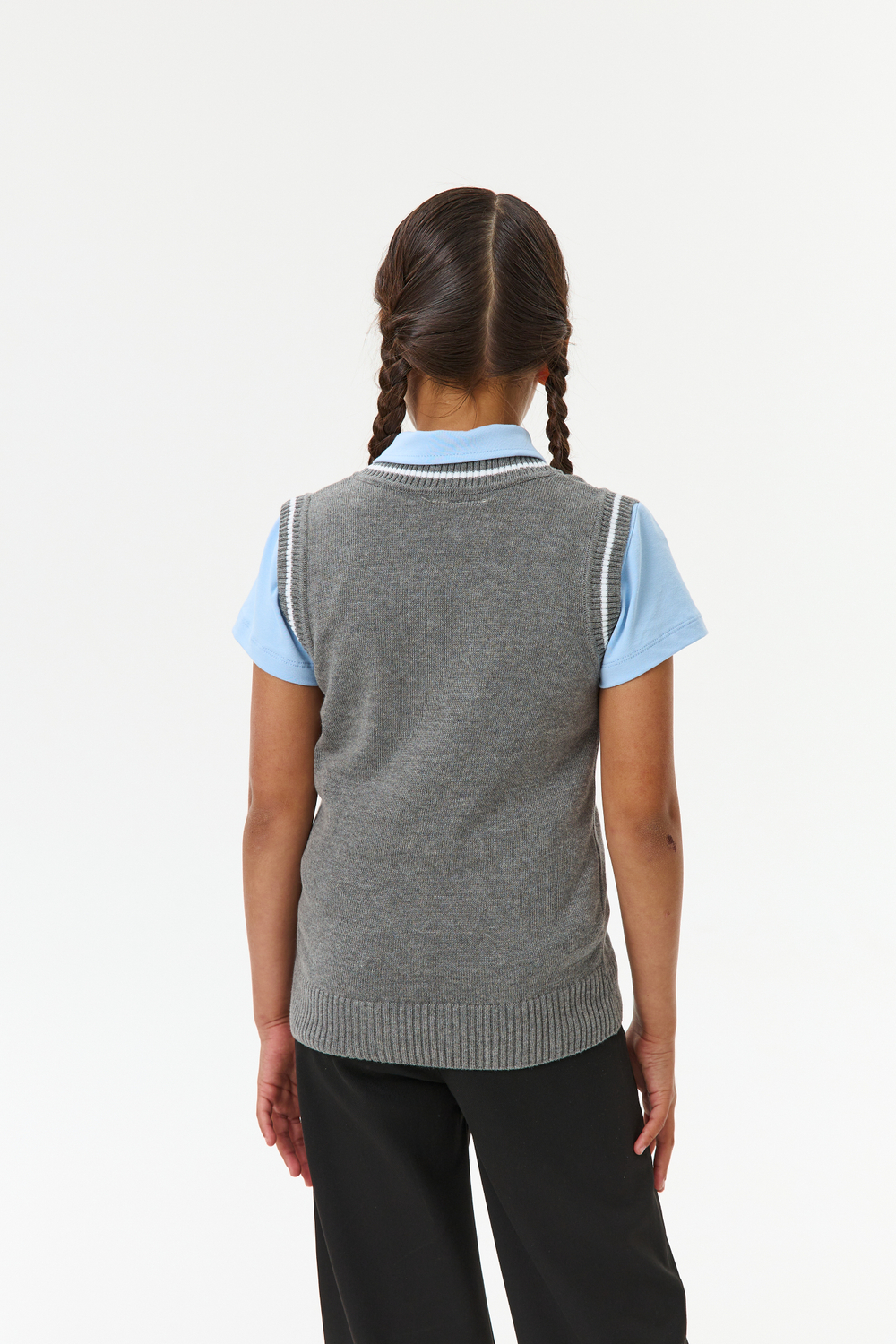 Жилет школьный вязаный (с липучкой)