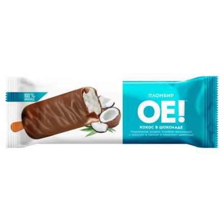 Мороженое Эскимо ОЕ! СибХолод пломбир в шоколаде 66 гр