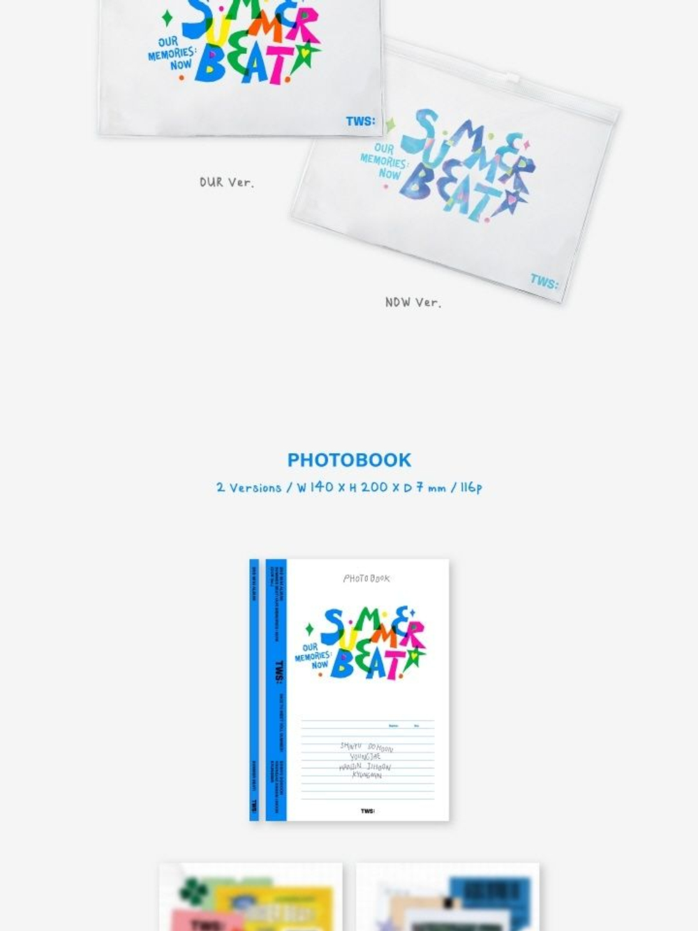 Альбом TWS - SUMMER BEAT! 2nd Mini Album 2 Version SET