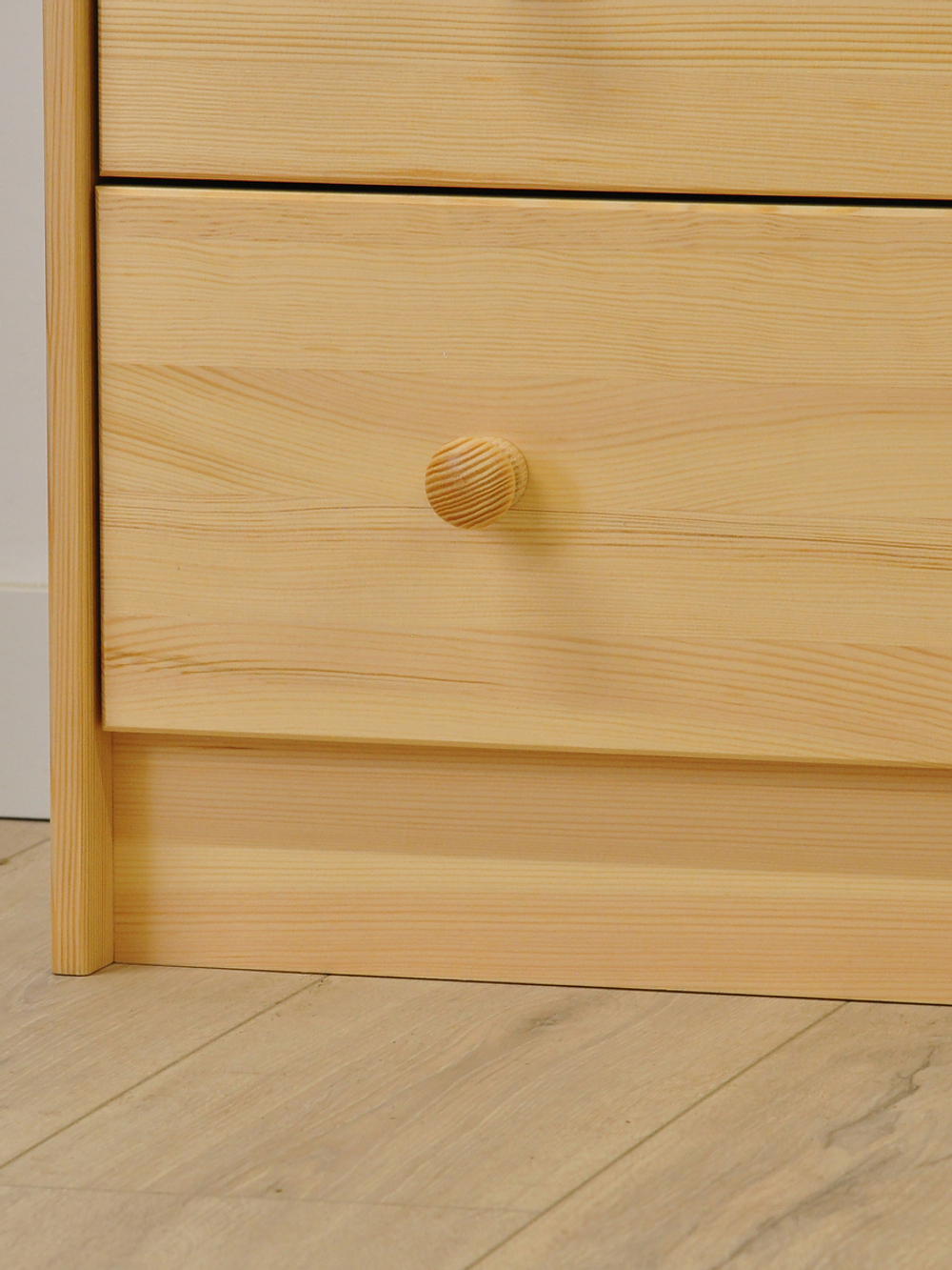 Комод 118х70х30 Раст, c 6 ящиками для одежды, деревянный широкий, массив сосны, натуральная отделка, IKEA