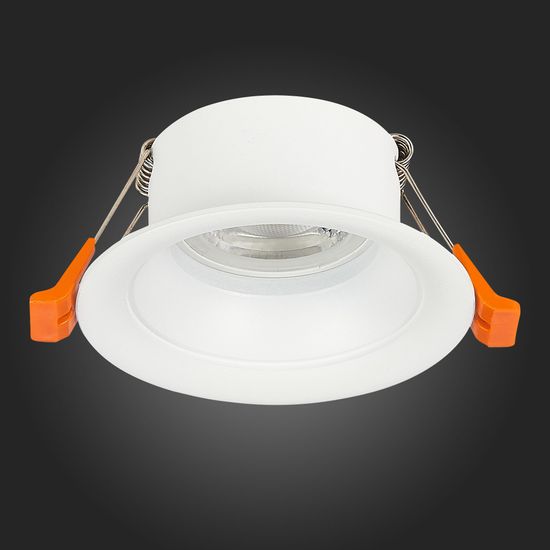 ST200.508.01 Св-к встр. Белый GU10 1*50W  D89xH40 220V Без ламп Встраиваемые светильники