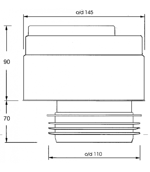 Воздушный клапан 110 (аэратор) MRAA1 48,1 л/сек. McAlpine