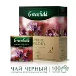 Чай в пакетиках чёрный Greenfield Spring Melody, 100 шт