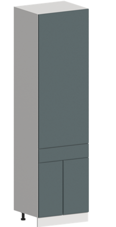 Кухня Модуль ШП1Я 600 Белый / Бирюзовая мята