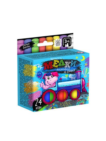 Мелки для рисования на асфальте , МАЛЕНЬКИЕ, 24 штуки