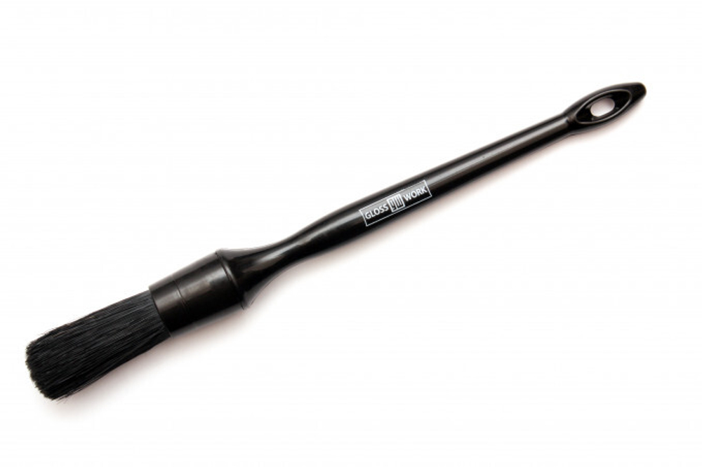 Glosswork Detailing Brush #10 Кисть для детейлинга из натуральной и синтетической щетины черная 15мм