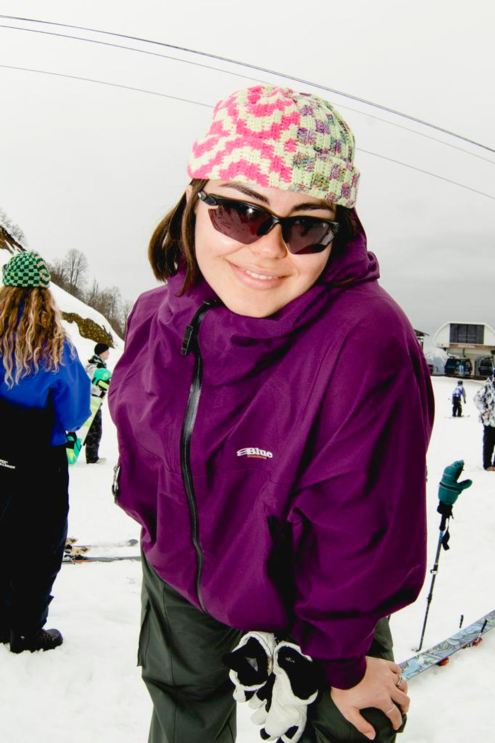 Шапка Jacob Cro Beanie Twins "Pink Salad Melange"