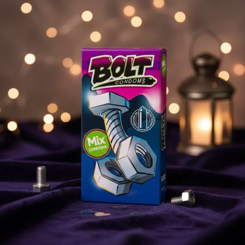Набор презервативов BOLT CONDOMS 5-6 штук в ассортименте