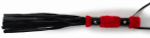 Многохвостовый черный флогер с красной ручкой - 44 см.