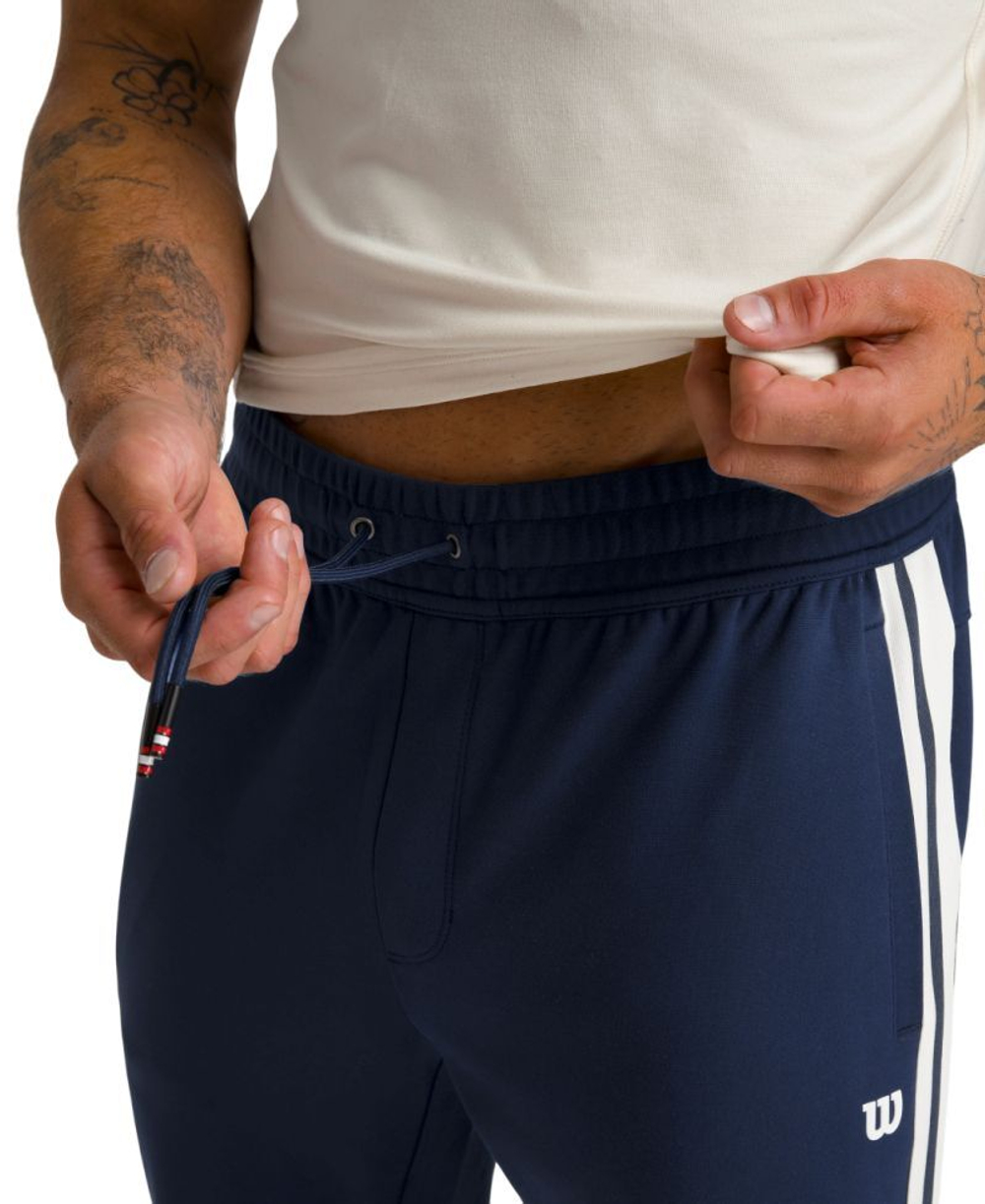 Мужские теннисные штаны Wilson Clairmont Warm-Up Jogger - небесный