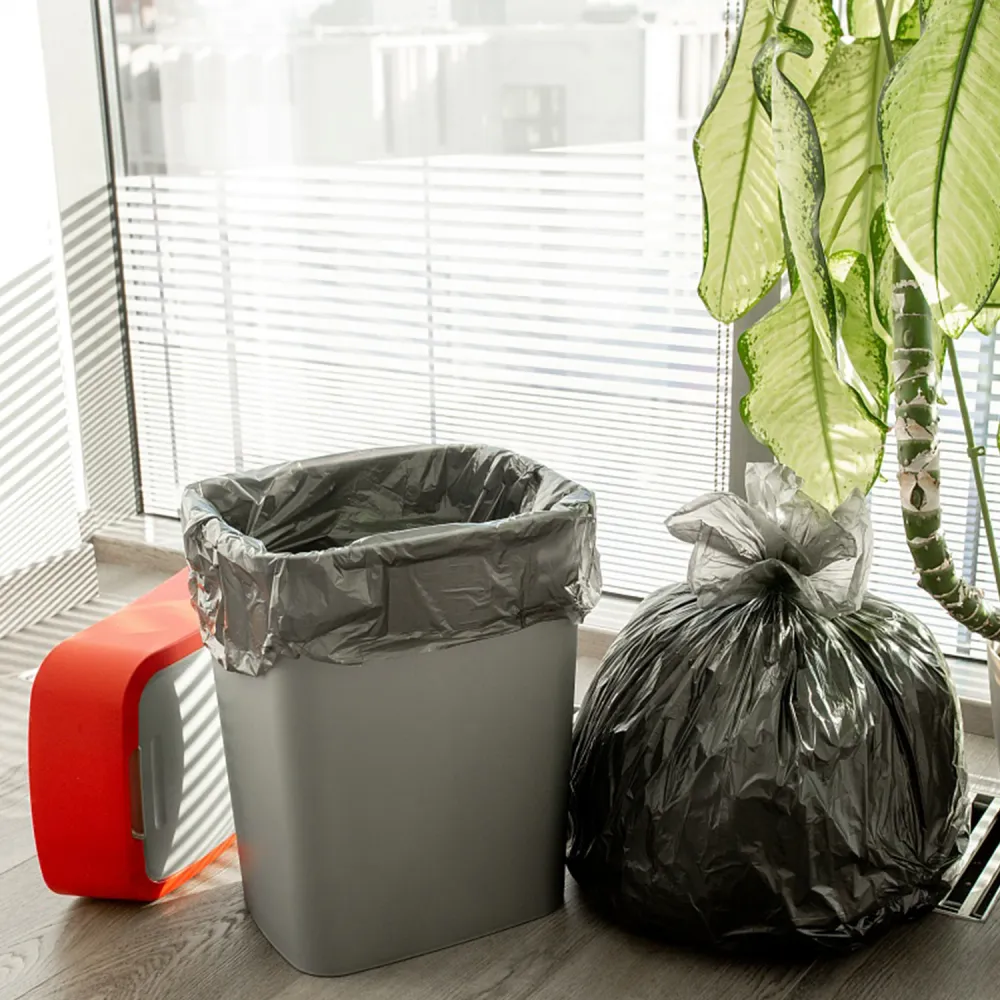 Мешки для мусора 60 л, черные, в рулоне 20 шт., ПНД, 7,4 мкм, 60х72 см, PACLAN "Standard"