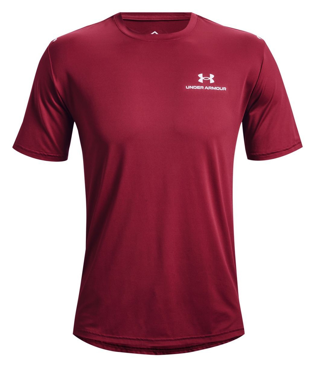 Мужская теннисная футболка Under Armour Rush Energy Short Sleeve - black rose/white