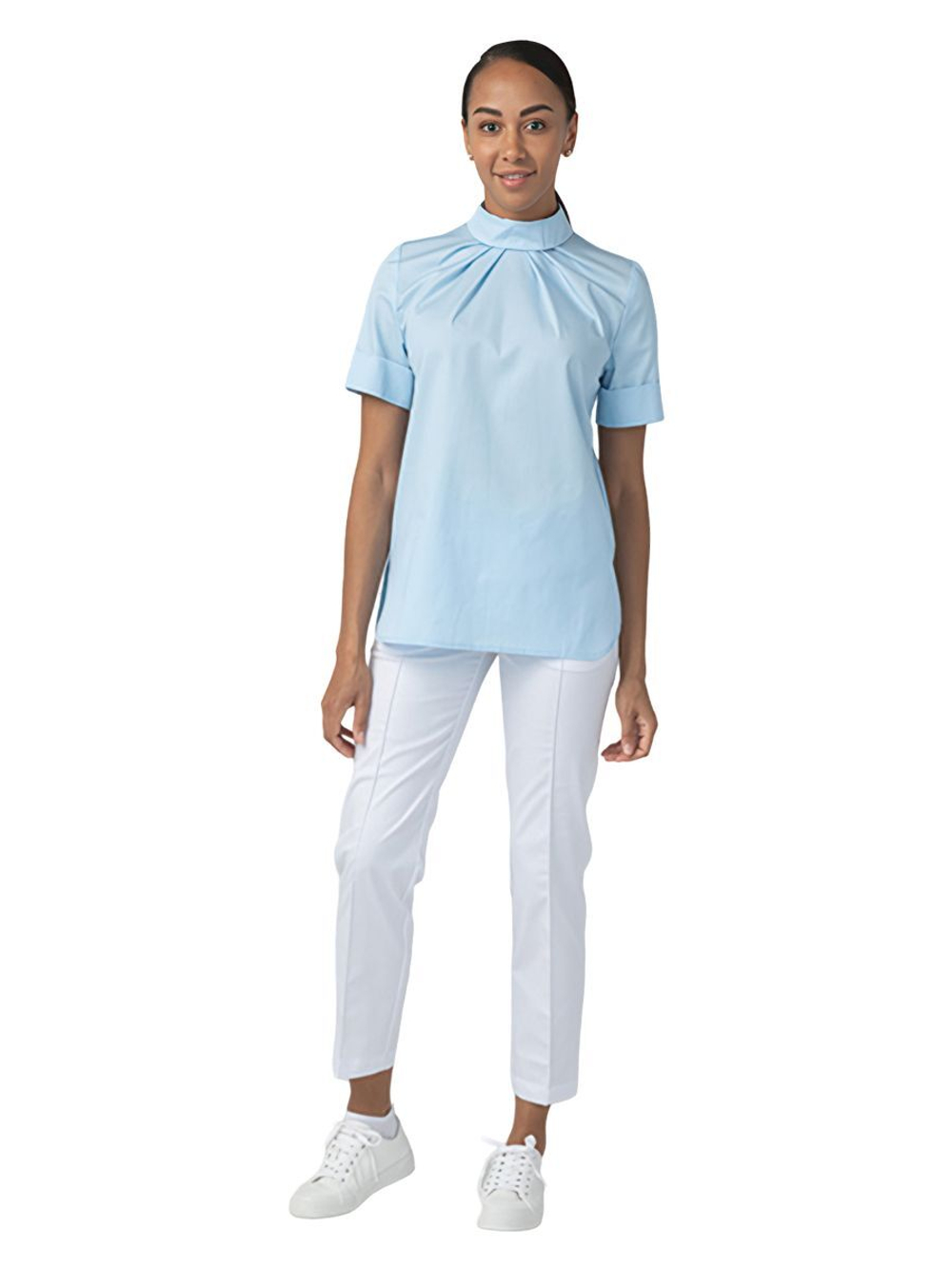 Туника медицинская женская Dr. Nice DRN180 на кнопках сзади, белый, 44