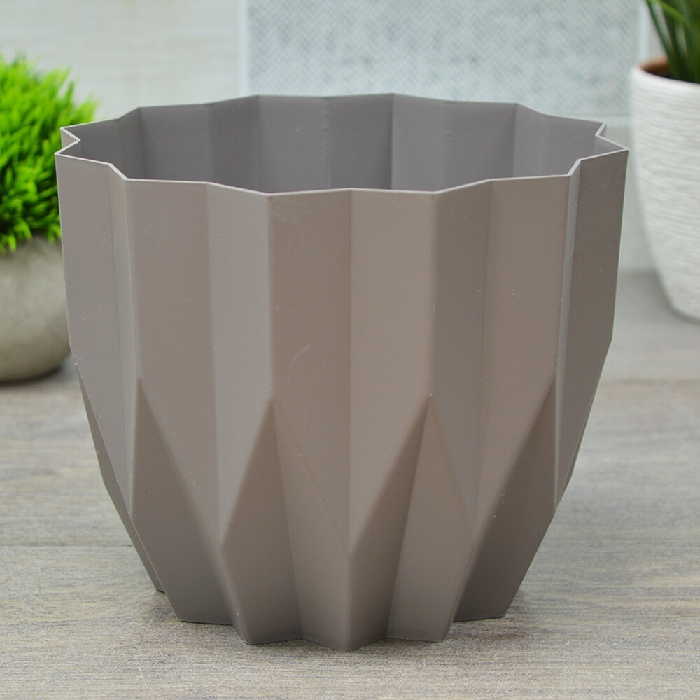 Кашпо Геометрия 2,2л, мокачино