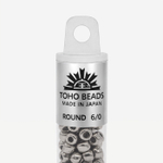 Японский бисер TOHO Round 6/0 (№711), металлизированный, непрозрачный глянцевый