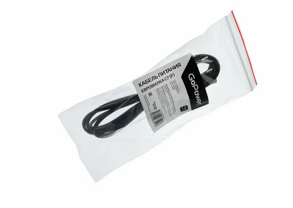 Кабель питания "Сетевой шнур" -1,8м. (для радио) GoPower