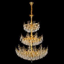 Citilux RITZ CL310262 Люстра хрустальная подвесная Золото