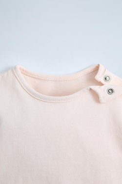 ZARA НАБОР ИЗ ТРЕХ ФУТБОЛОК В ПОЛОСКУ, РОЗОВАТЫЙ