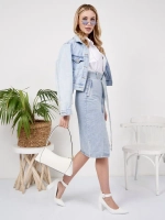 ✿ Юбка джинсовая миди с разрезом ✿