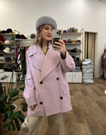 Берет фетр асимметричный серебро