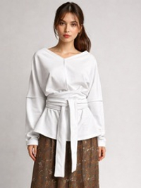 Кушак / белый / футер петля