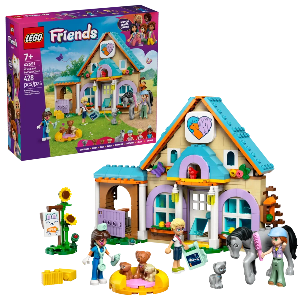 Конструктор LEGO Friends 42651 Ветеринарная клиника для лошадей и питомцев