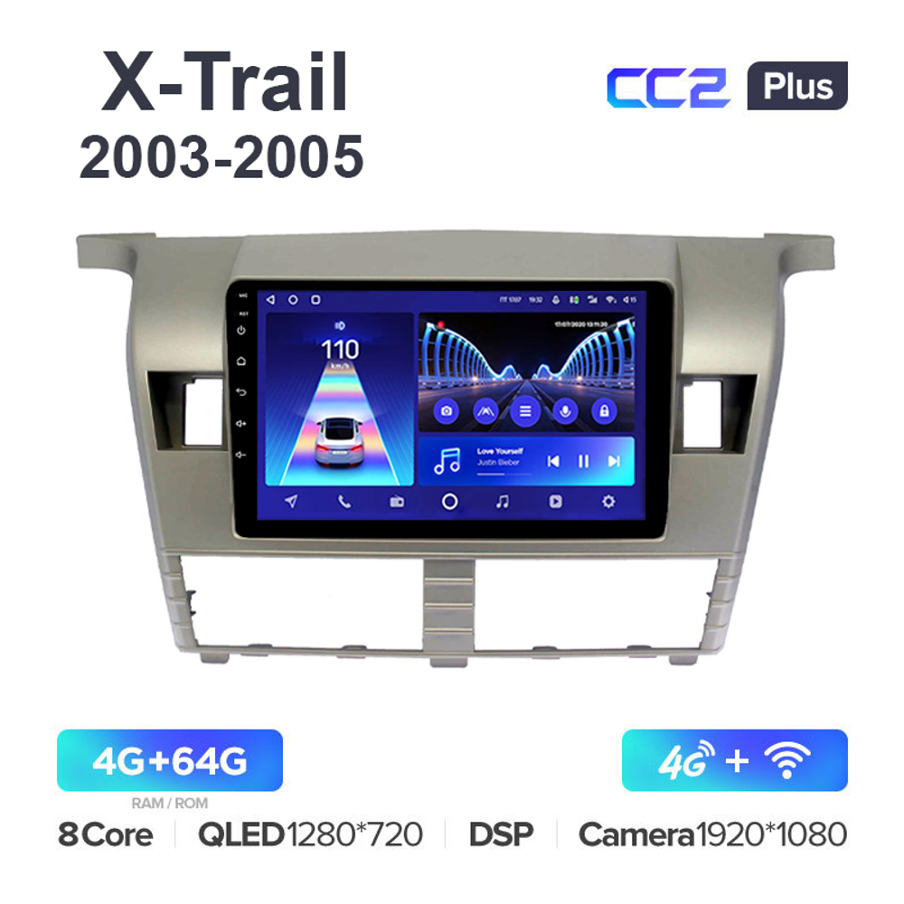 Teyes CC2 Plus 9"для Nissan X-Trail 2003-2005