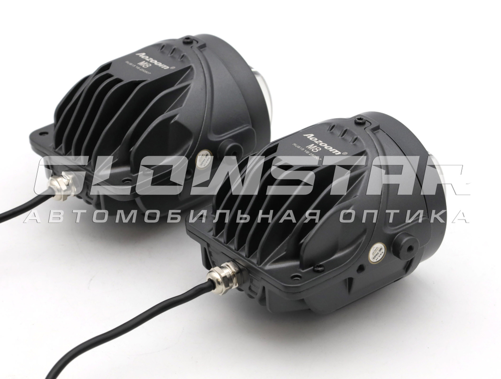Билед ПТФ модули Aozoom M8 2025, 3.0 дюйма, универсальное крепление, 2 чипа, 5500K, 12V, 28W/53W (комплект, 2шт)