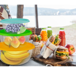 Миска пластик, кругл, 7 шт, 29.5 см, с крыш, Радуга, Idea, М1310, в асс