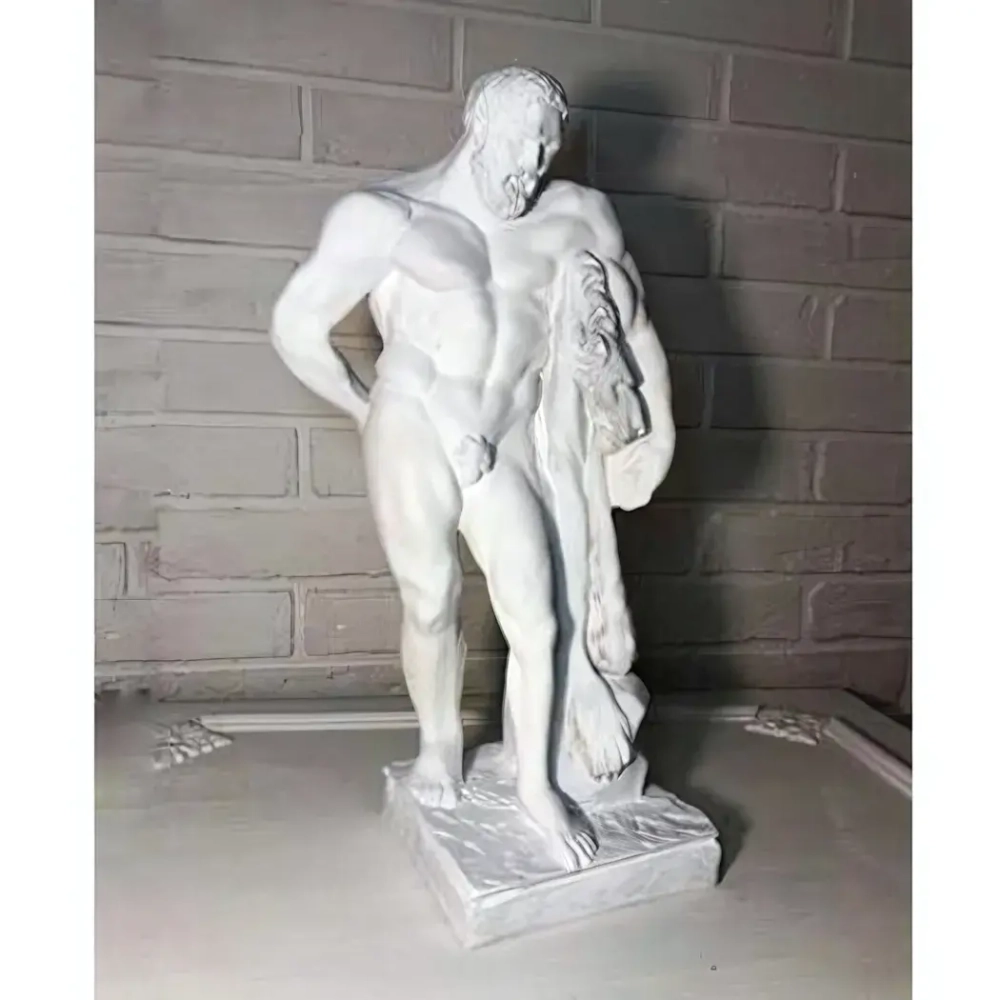 Статуэтка из гипса «Геракл» 47см белый