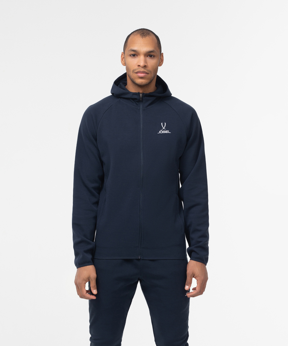 Олимпийка с капюшоном ESSENTIAL Athlete Jacket FZ, темно-синий