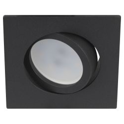 Светильник встраиваемый алюминиевый ЭРА KL87 BK под лампу MR16 GU5.3 черный