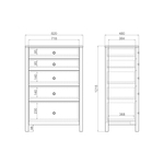 Высокий комод BERGEN BG081