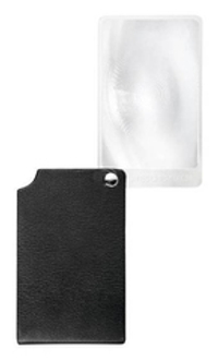 Лупа складная асферическая Eschenbach VisoPocket 2,5x, 74x48 мм, черный чехол (прямоугольный)