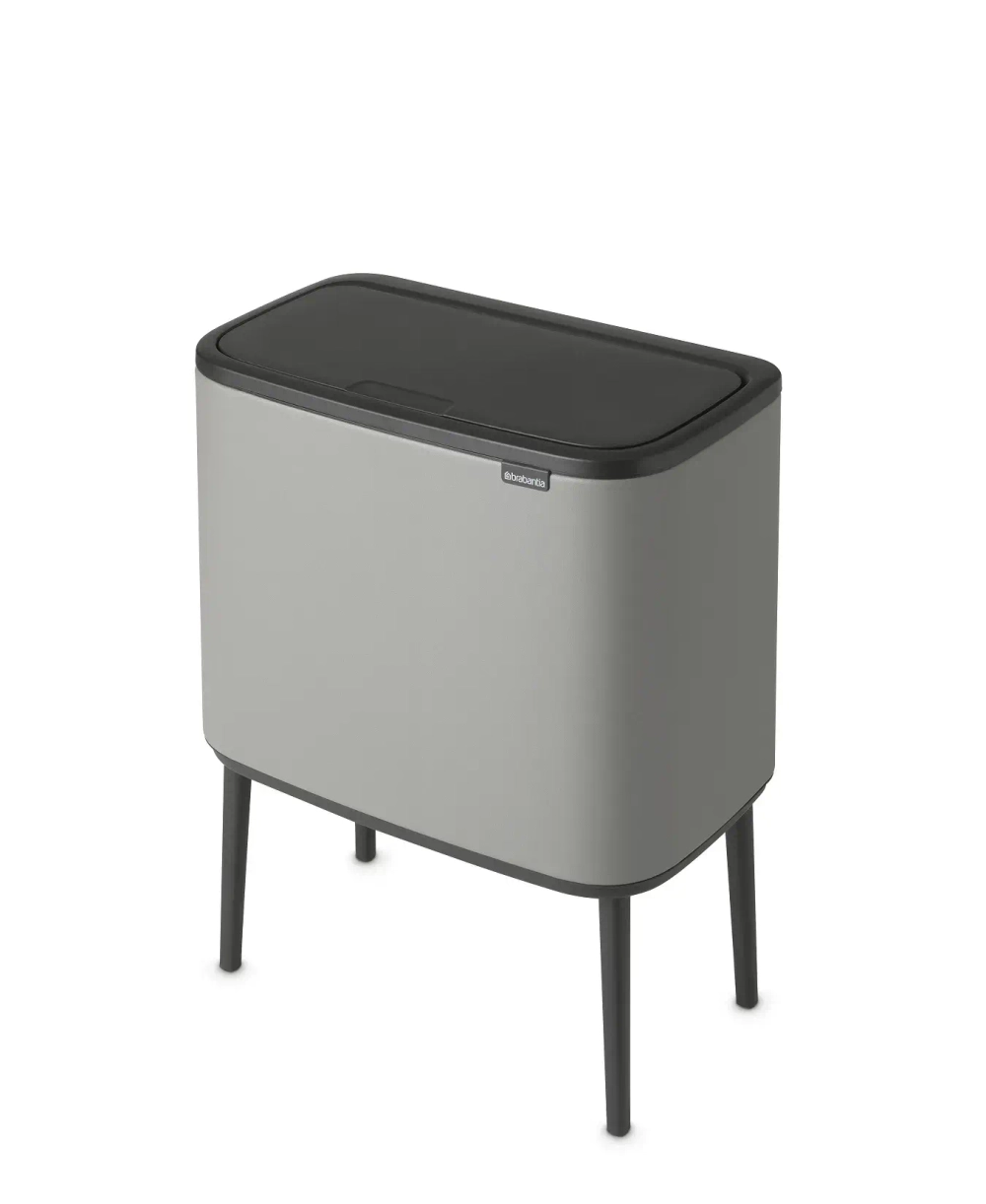 Brabantia Bo Touch 11+23л мусорный контейнер для минерального бетона серый