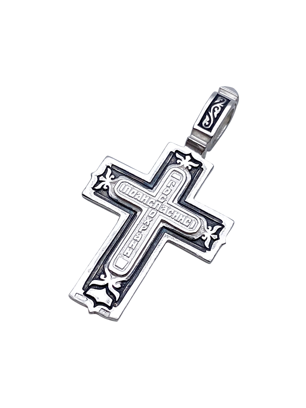 Крест из серебра/Чернение