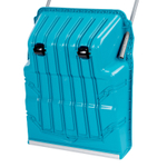 Скрепер-волокуша для уборки снега, полипропилен, колеса, 595х715х1445мм, рукоятка с ПВХ, LUXE Palisad