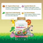 NaturesPlus, Animal Parade® Gold, жевательные мультивитамины для детей, со вкусом вишни, винограда и апельсина, 120 таблеток в форме животных