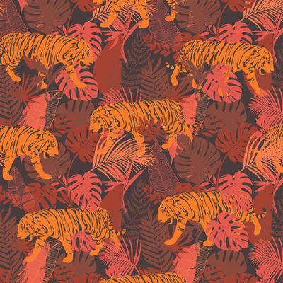 Тигр в джунглях