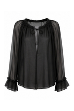 Блуза из шифона Cava Black