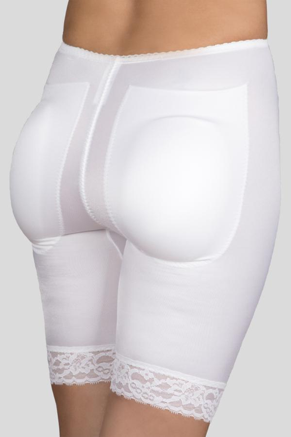 Шелковистые панталоны с эффектом пуш-ап (Размер: M) (Цвет: кофейный)