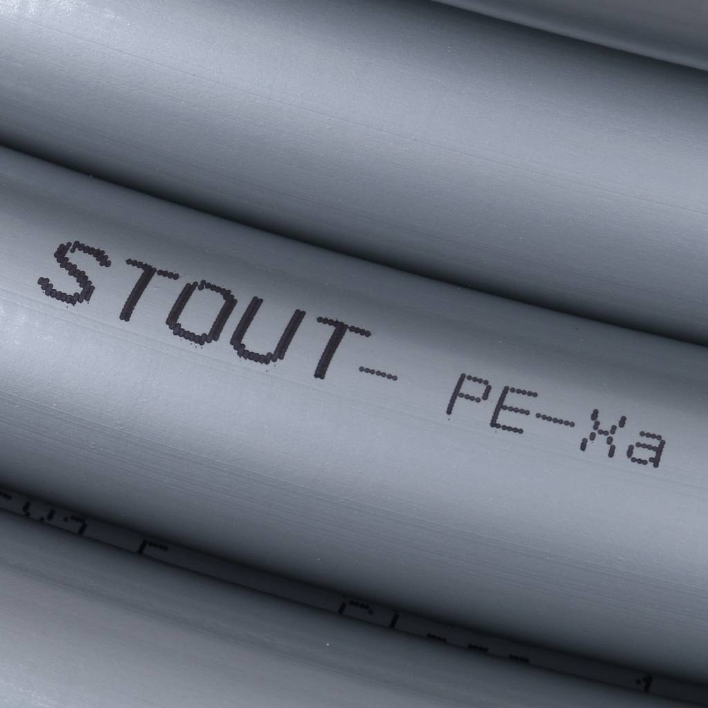 STOUT 25х3,5 (бухта 50 метров) PEX-a труба SPX из сшитого полиэтилена с кислородным слоем, серая.