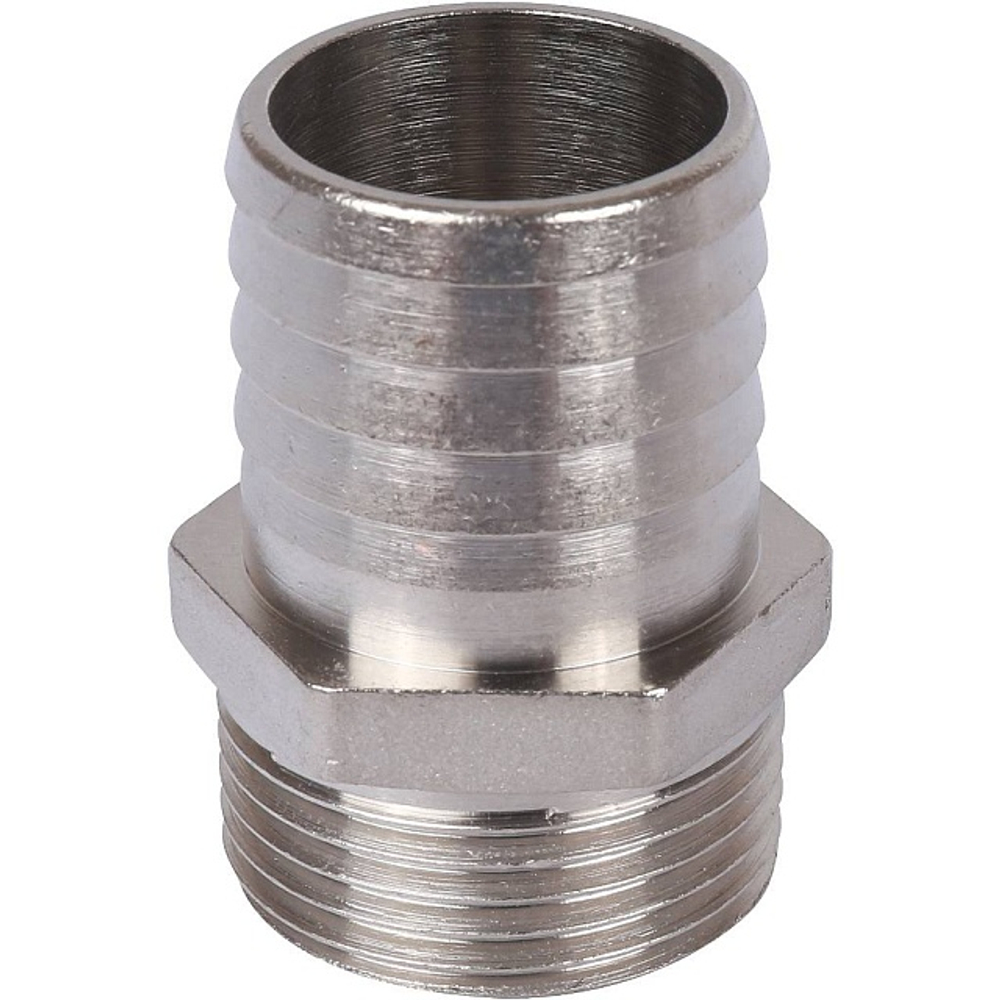 Штуцер с наружной резьбой STOUT SFT 0067 - 1" x 30 мм (латунь никелированная)