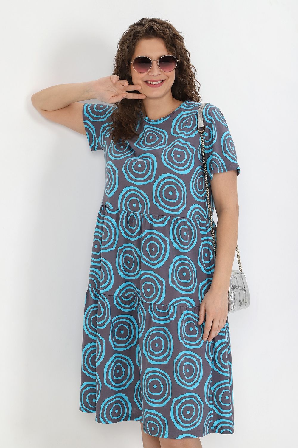 Платье Лабиринт-1 Виотекс СЕРЫЙ