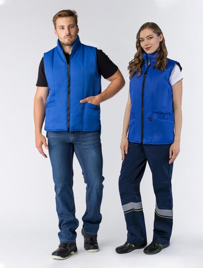 Жилет утепленный "Универсальный" (василек)