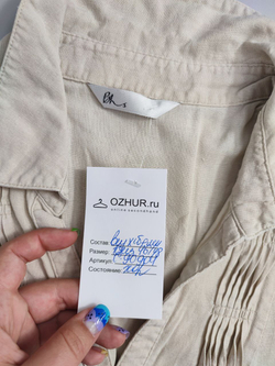 Блузка Bhs из хлопка и льна  46-48 размер