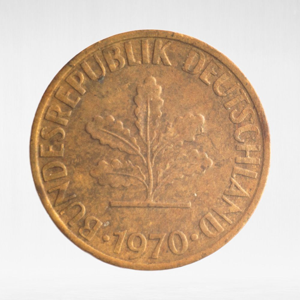 Germany, 5 Pfennigs, 1970, (Munich Mint - "D"), VF