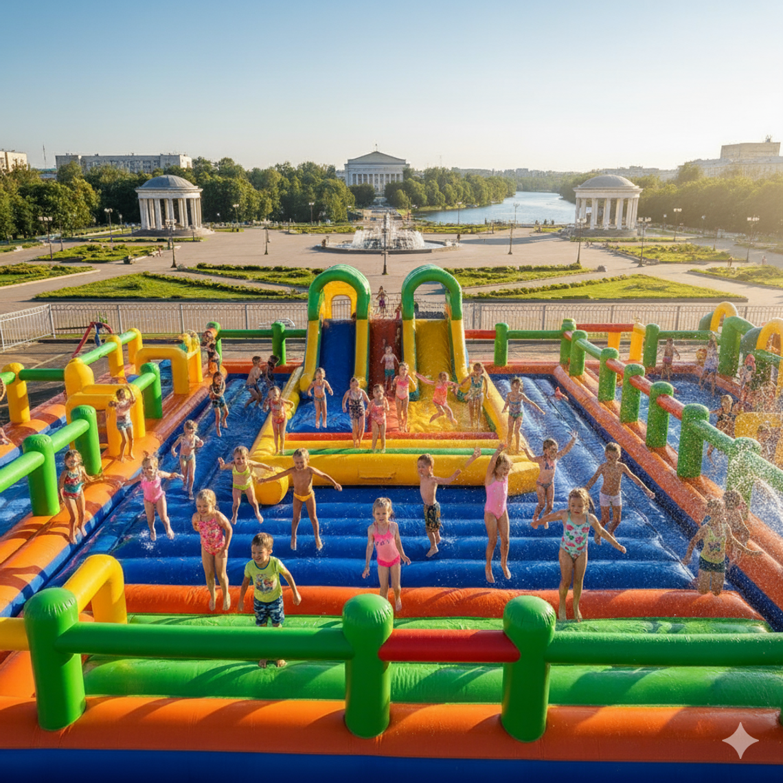 Батут купить в Кирове – надувные аттракционы БатутМастер