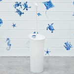 Ерш для туалета "Vogue" с подставкой, белый