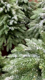 Искусственная ель на ножке "Гринч" (Литая хвоя с инеем) 70 см